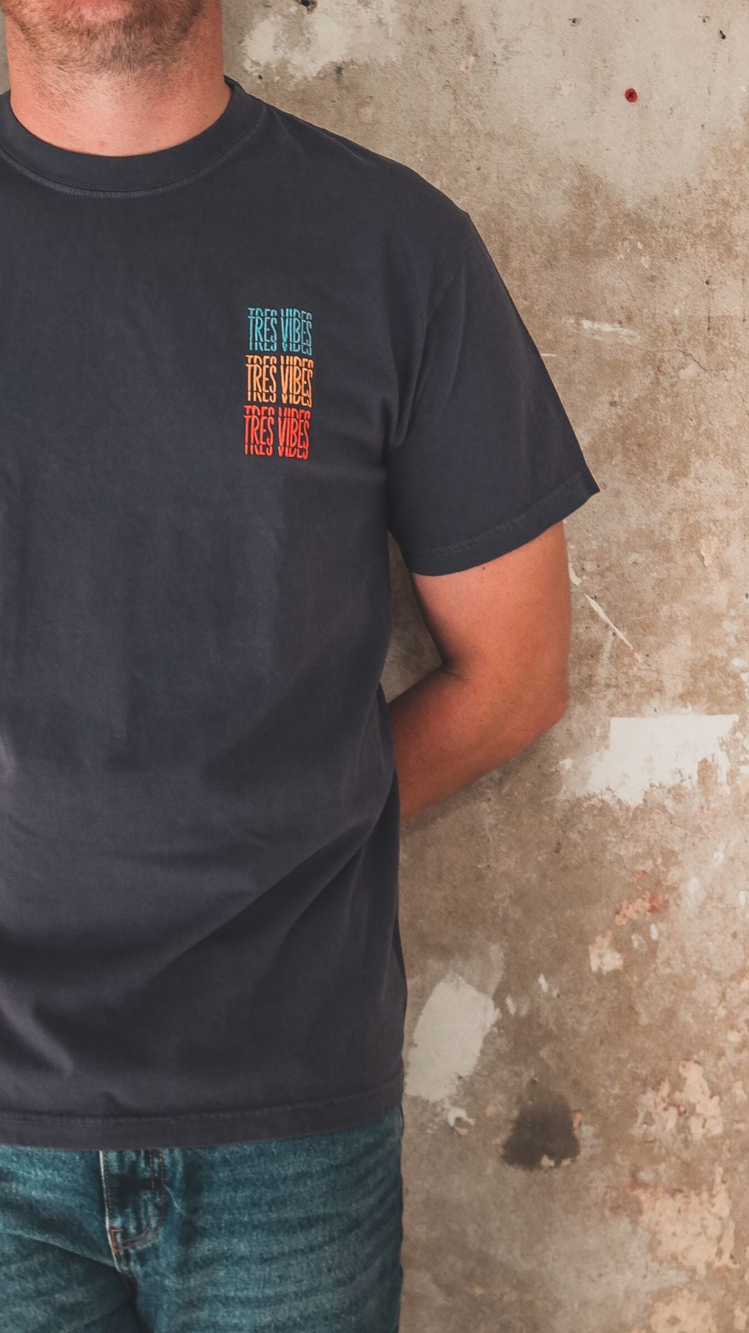 Tres Vibes - Embroidered Triple T-Shirt