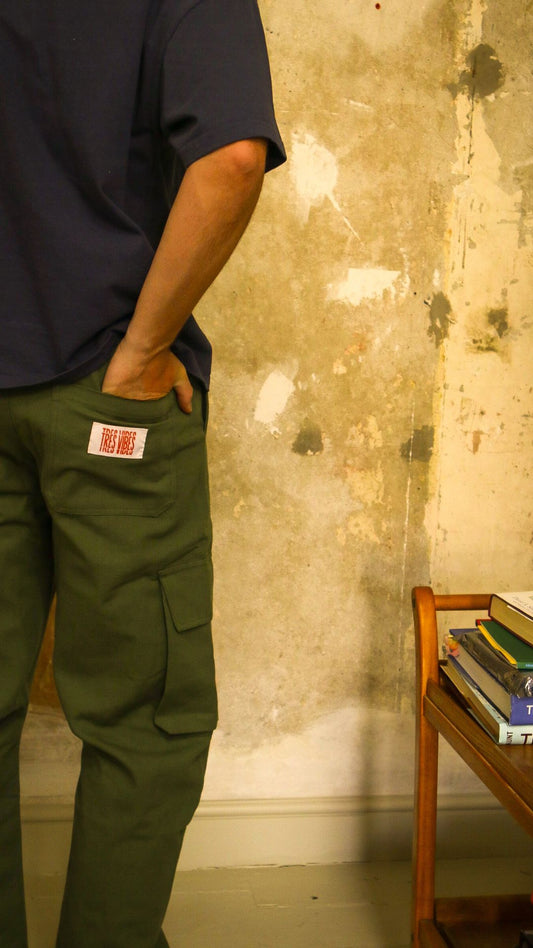 Minimal Vibes - Green Cargo Trousers