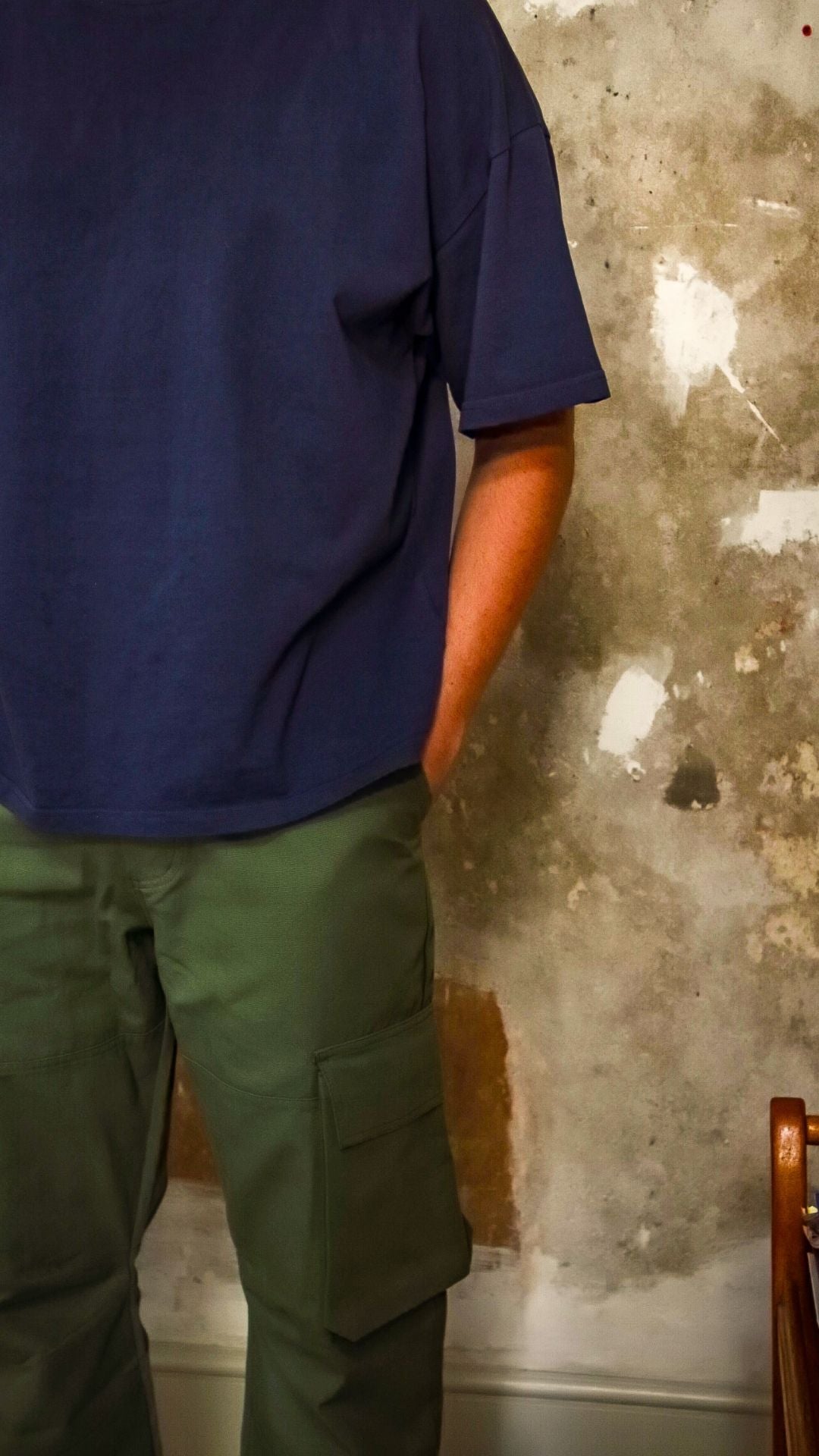 Minimal Vibes - Green Cargo Trousers