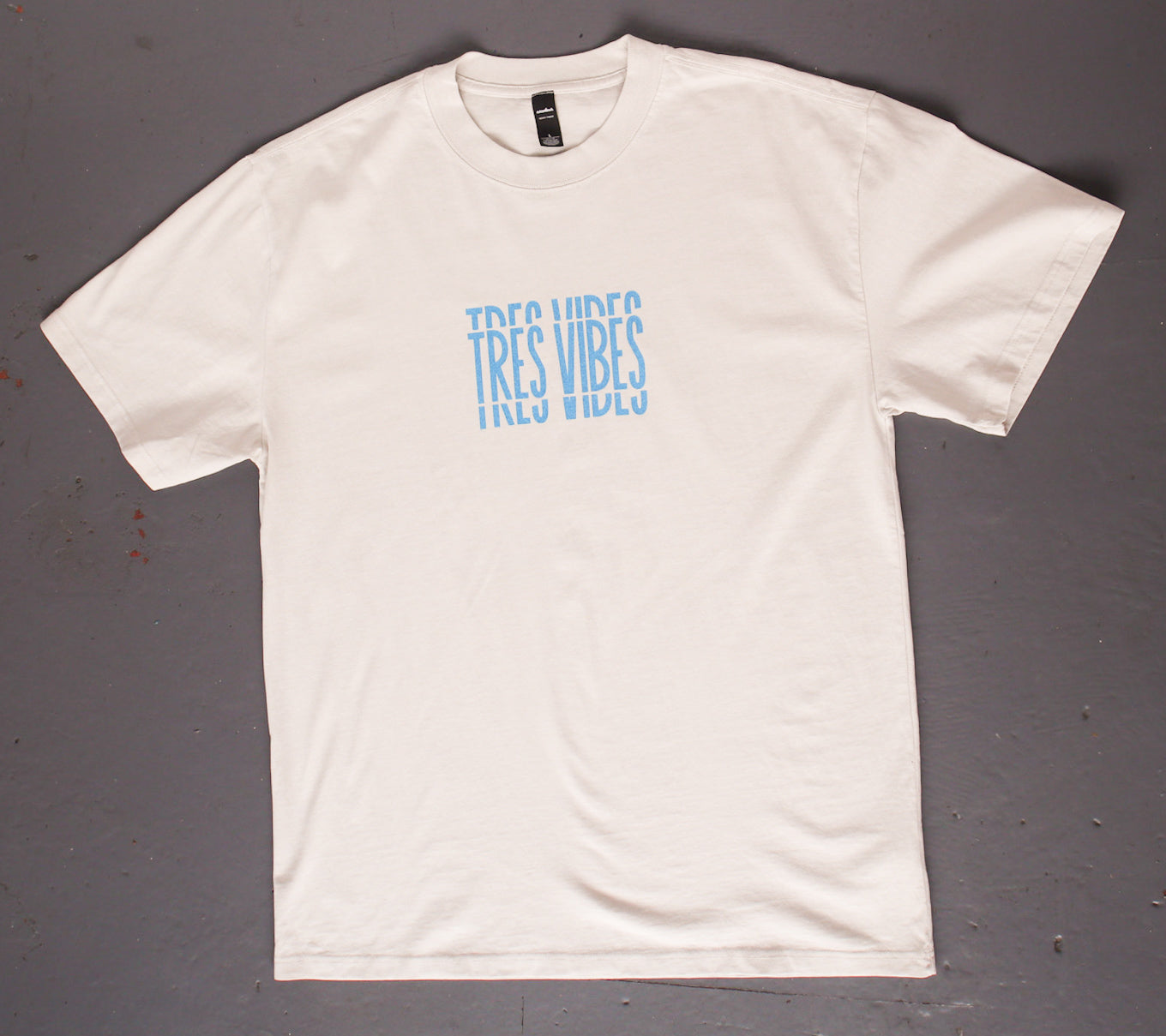 Tres Vibes - Blue Print Oversized T-Shirt
