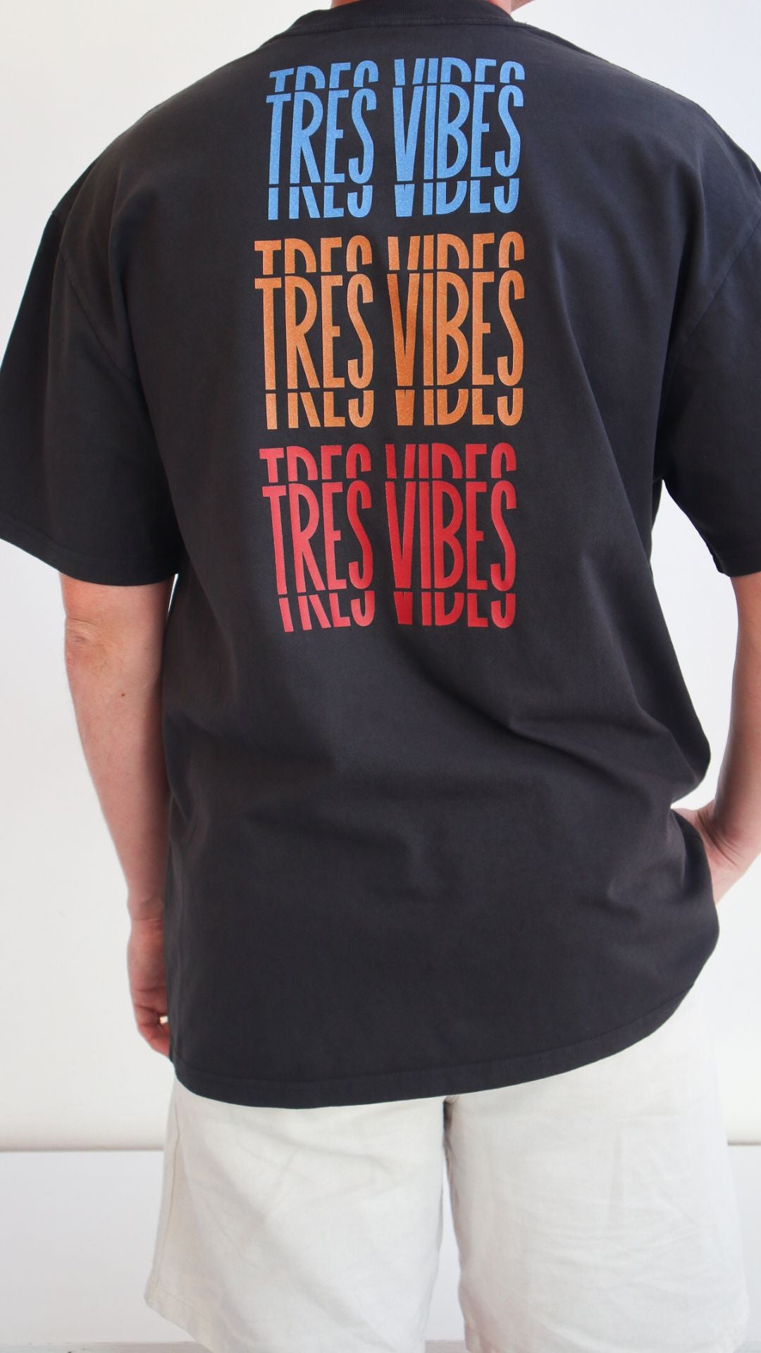 Tres Vibes - Multi-Print Oversized T-Shirt