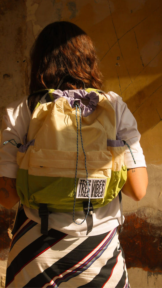 Minimal Vibes - Green and Purple Rucksack
