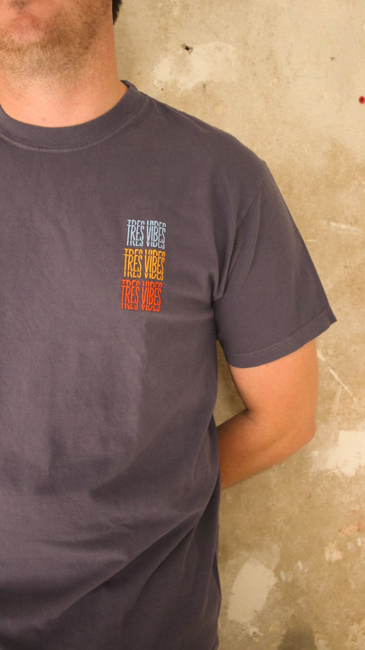 Tres Vibes - Embroidered Triple T-Shirt