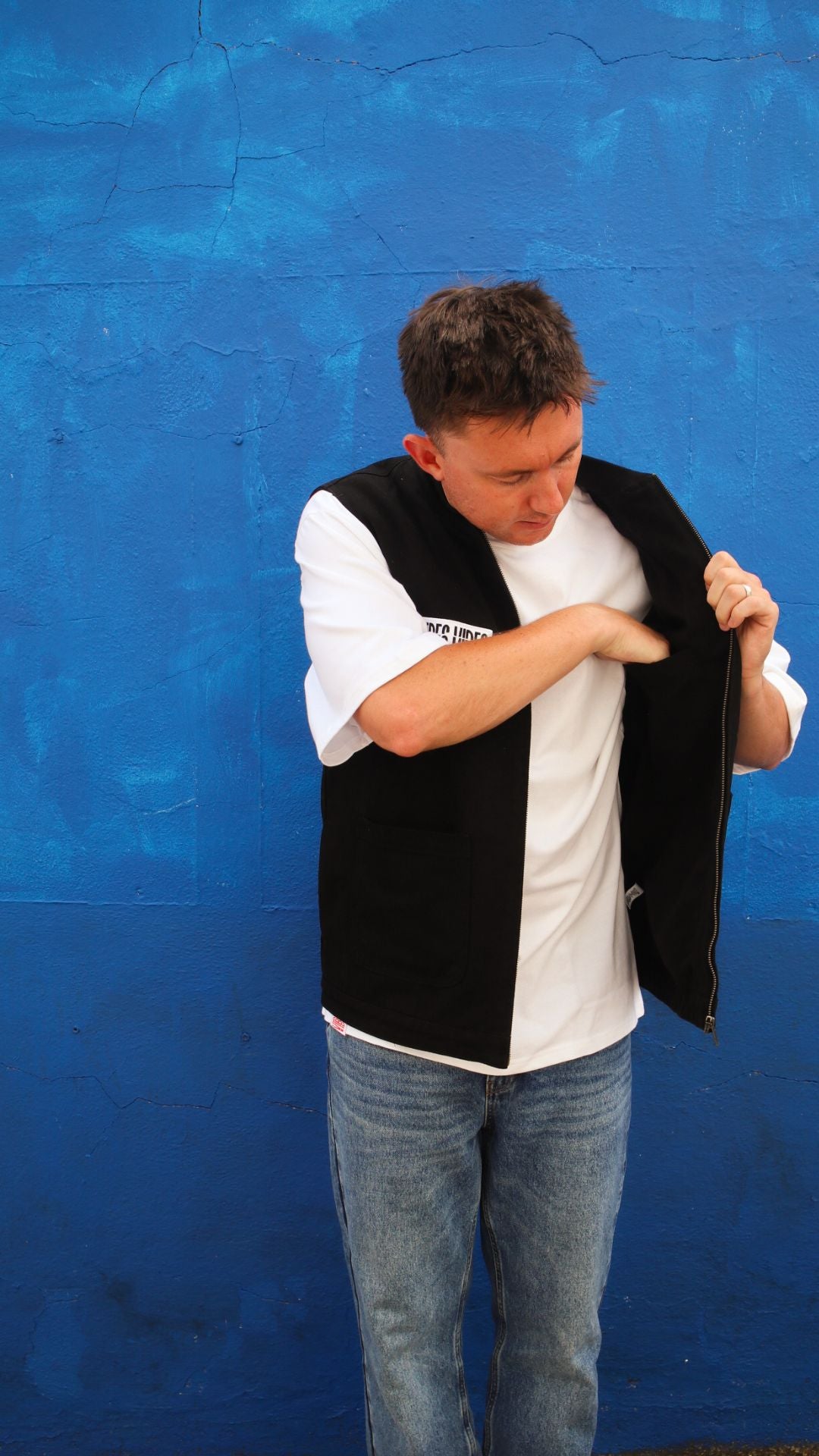 Minimal Vibes - Black Canvas Vest