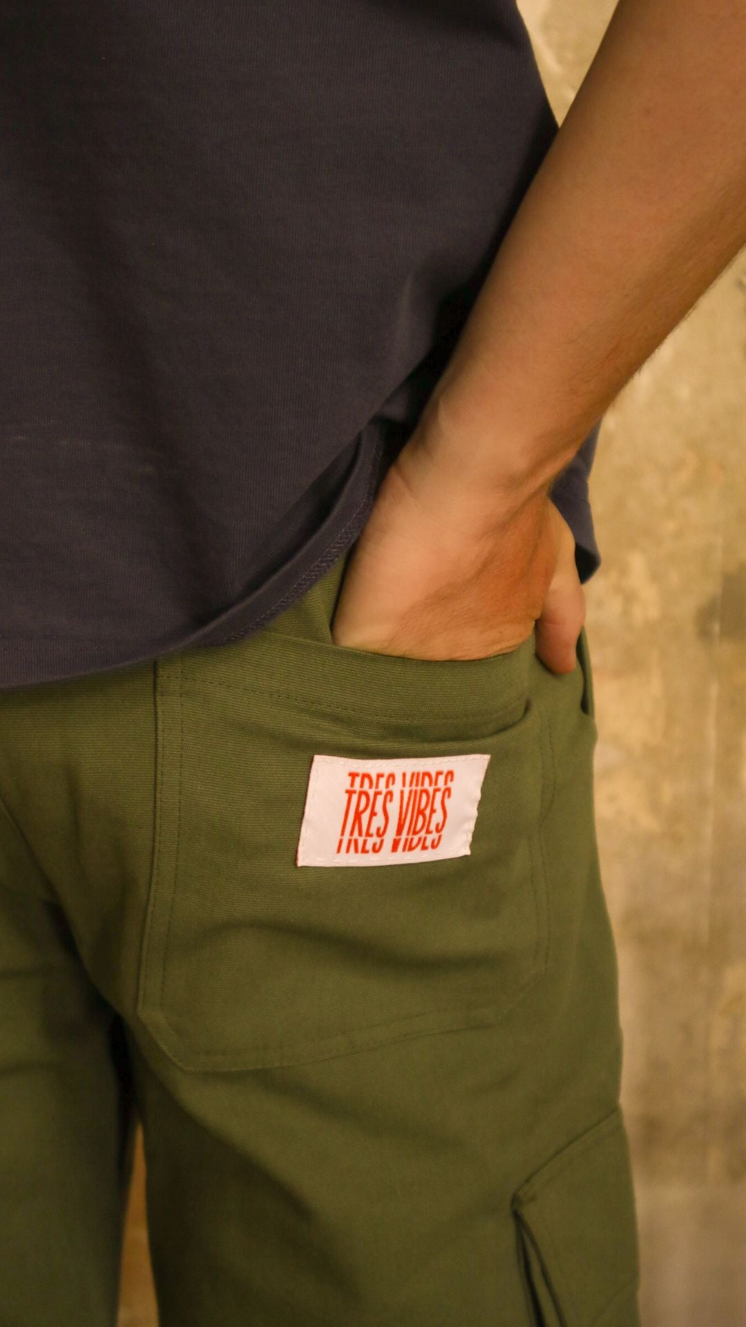 Minimal Vibes - Green Cargo Trousers