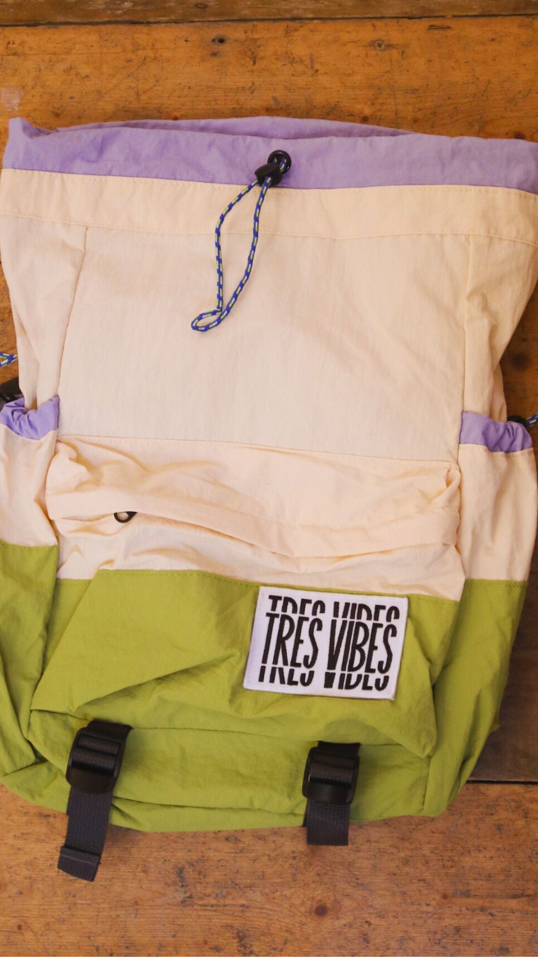 Minimal Vibes - Green and Purple Rucksack
