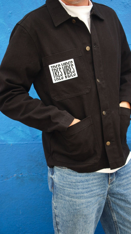 Minimal Vibes - Black Chore Jacket